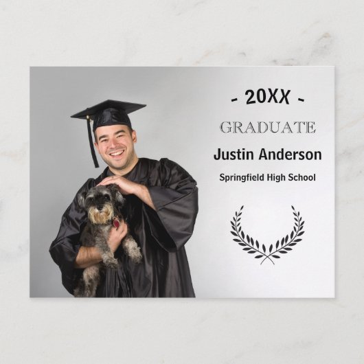 Foto mit Laurel Branchen - Abschluss Postkarte (Vorderseite)
