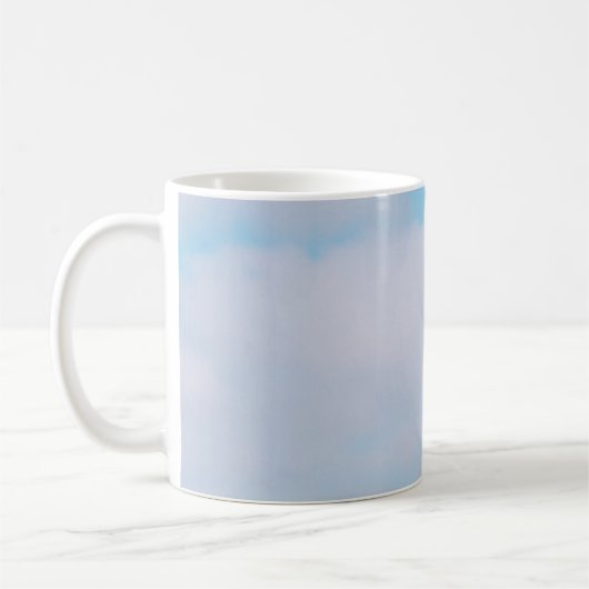 Foto mit Liegestühlen und Sonnenschirm Kaffeetasse (Links)