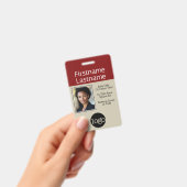 Foto mit Logo und Firmenname Ausweis (Handheld)