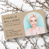 Foto mit minimalem Bogen Visitenkarte