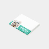 Foto mit modernem Zickzack Muster und Individuelle Post-it Klebezettel (angewinkelt)