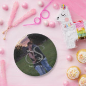 Foto mit Monogram Wedding Pappteller (Party)