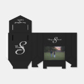 Foto mit Monogramm Geschenkschachtel (Ungefaltet)