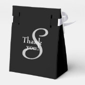 Foto mit Monogramm Geschenkschachtel (Rückseite)