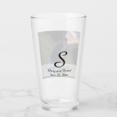 Foto mit Monogramm Glas (Rückseite)