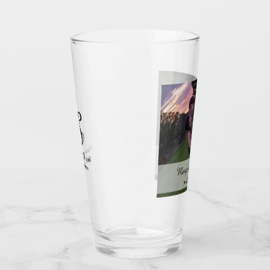 Foto mit Monogramm Glas (Rechts)