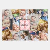 Foto mit Monogramm hochladen Geschenkpapier Set (Vorderseite 3)