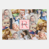 Foto mit Monogramm hochladen Geschenkpapier Set (Vorderseite 2)