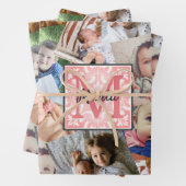 Foto mit Monogramm hochladen Geschenkpapier Set (Beispiel)