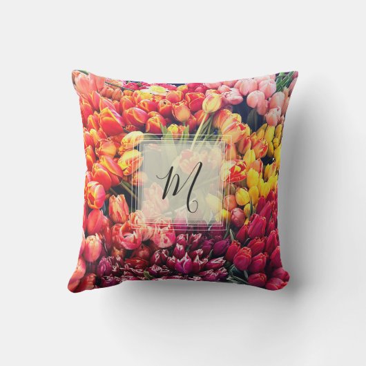 Foto mit Monogramm Kissen (Rückseite)