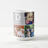 Foto mit Monogramm Tasse hochladen (Mittel)