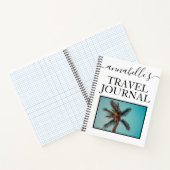 Foto Mit Monogramm Travel Journal Notebook Notizblock (Innenseite)