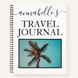 Foto Mit Monogramm Travel Journal Notebook Notizblock