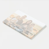 Foto mit Namen Personalisiert ausgeblendete Post-i Post-it Klebezettel (angewinkelt)