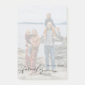 Foto mit Namen Personalisiert ausgeblendete Post-i Post-it Klebezettel (Vorderseite)