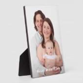 Foto mit neuem Namen Vorlagenskripttext Fotoplatte (Seite)