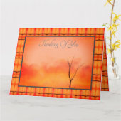 Foto mit Orange Karte (Gelbe Blume)