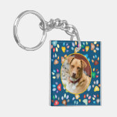 Foto mit Paw-Druckern Schlüsselanhänger (Vorderseite links)