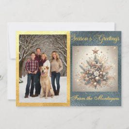 Foto mit Pearl Christmas Design Feiertagskarte