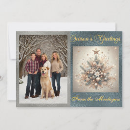 Foto mit Pearl Christmas Design Feiertagskarte