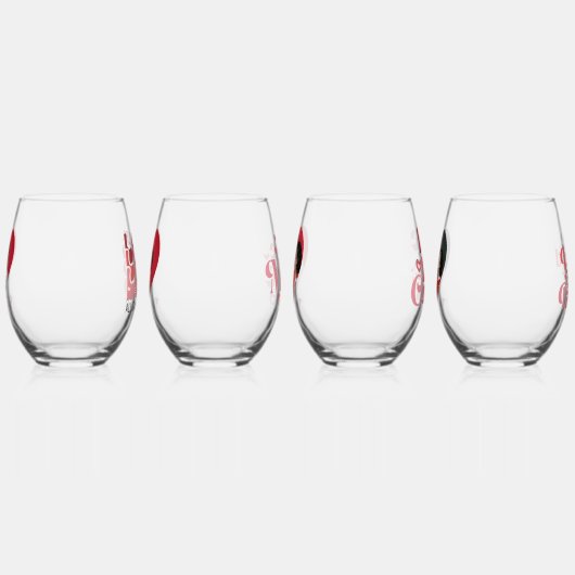 Foto mit personalisiertem Namen 4 - Angebot Weinglas Ohne Stiel (Rechts)