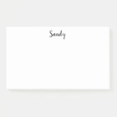 Foto mit Personalisiertem Namen - Artikel 10x6 Post-it Klebezettel (Vorderseite)