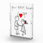 Foto mit personalisiertem Namen - Couple-Liebe (Rechts)