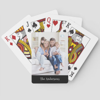 Foto mit personalisiertem Namen Spielkarten