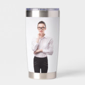 Foto mit personalisiertem Single - zwei benutzerde Thermobecher (Rückseite)
