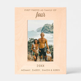 Foto mit personalisiertem Text in der ersten Reihe Geätzte Rahmen