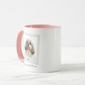 Foto mit Rahmen für Personalisierte Hunde Happy Ho Tasse (Vorderseite Links)