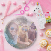 Foto mit Rainbow-Overlay-Effekt Pappteller (Party)