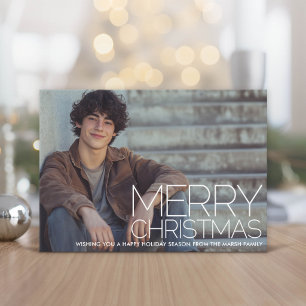 Foto mit riesigem WEIHNACHTEN Rot Grün Kariert