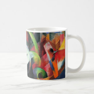 Foto mit Rindern von Franz Marc, Vintage Kunst Kaffeetasse