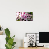 Foto mit rosa Azaleen Poster (Heimbüro)