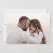 Foto mit rosa Overlay  Save The Date (Rückseite)