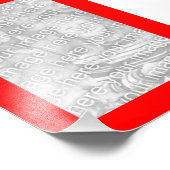 Foto mit rotem 12x18 (Ecke)