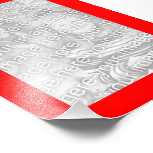 Foto mit rotem 12x18 (Ecke)