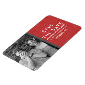 Foto mit rotem Binärkode Speichern des Datumsfelds Magnet (Linke Seite)