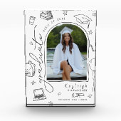 Foto mit Schwarz-weißem handgezogenen Abschlüssen (Vorderseite)