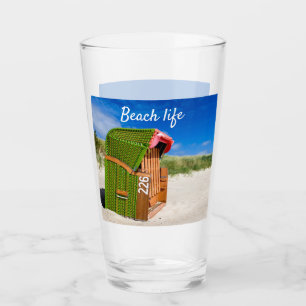 Foto mit Text Glas