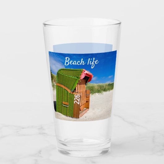 Foto mit Text Glas (Vorderseite)