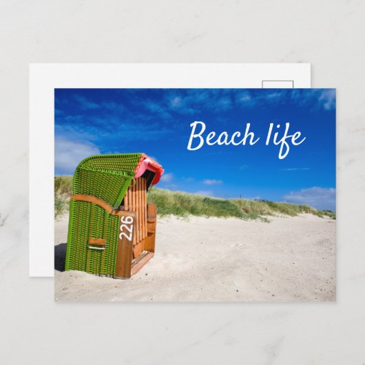 Foto mit Text Postkarte (Vorne/Hinten)