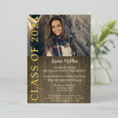 Foto mit Textur Folieneinladung (Stehend vorne)