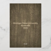 Foto mit Textur Folieneinladung (Rückseite)