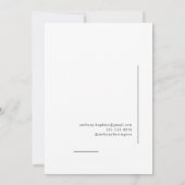 Foto mit Veterinärzeichen Schwarz-weiß Ankündigung (Rückseite)