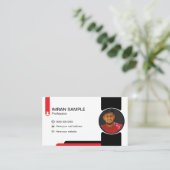 Foto mit Visitenkarte (Stehend Vorderseite)