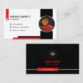 Foto mit Visitenkarte (Vorne/Hinten)