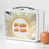 Foto mit Wasserlilie Metall Brotdose (Beispiel)