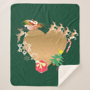 Foto mit Weihnachtsmann Sherpadecke